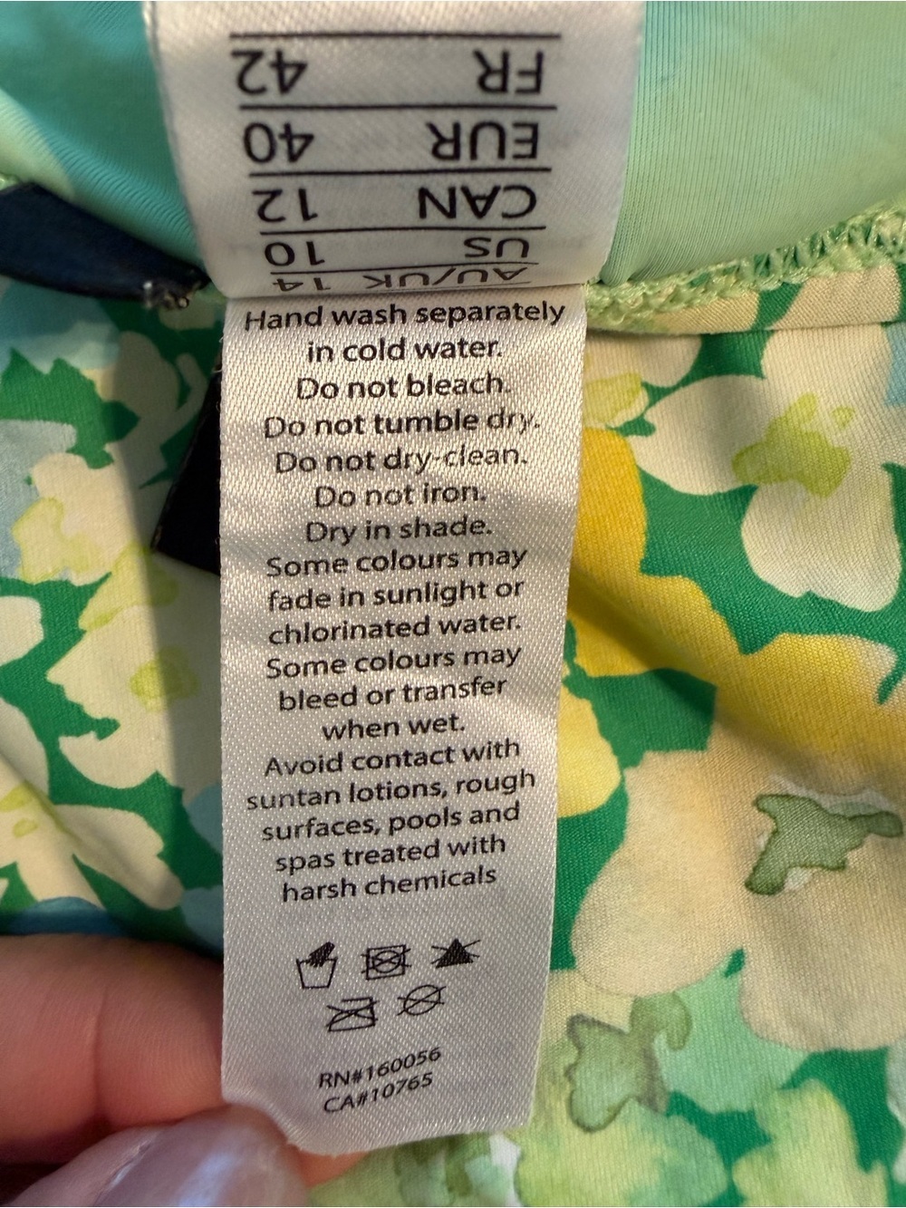 NIPTUCK SWIM Floral Wrap-Front One-Piece Swimsuit Floral Multi Fit Cup Size 10 - Picture 6 of 7